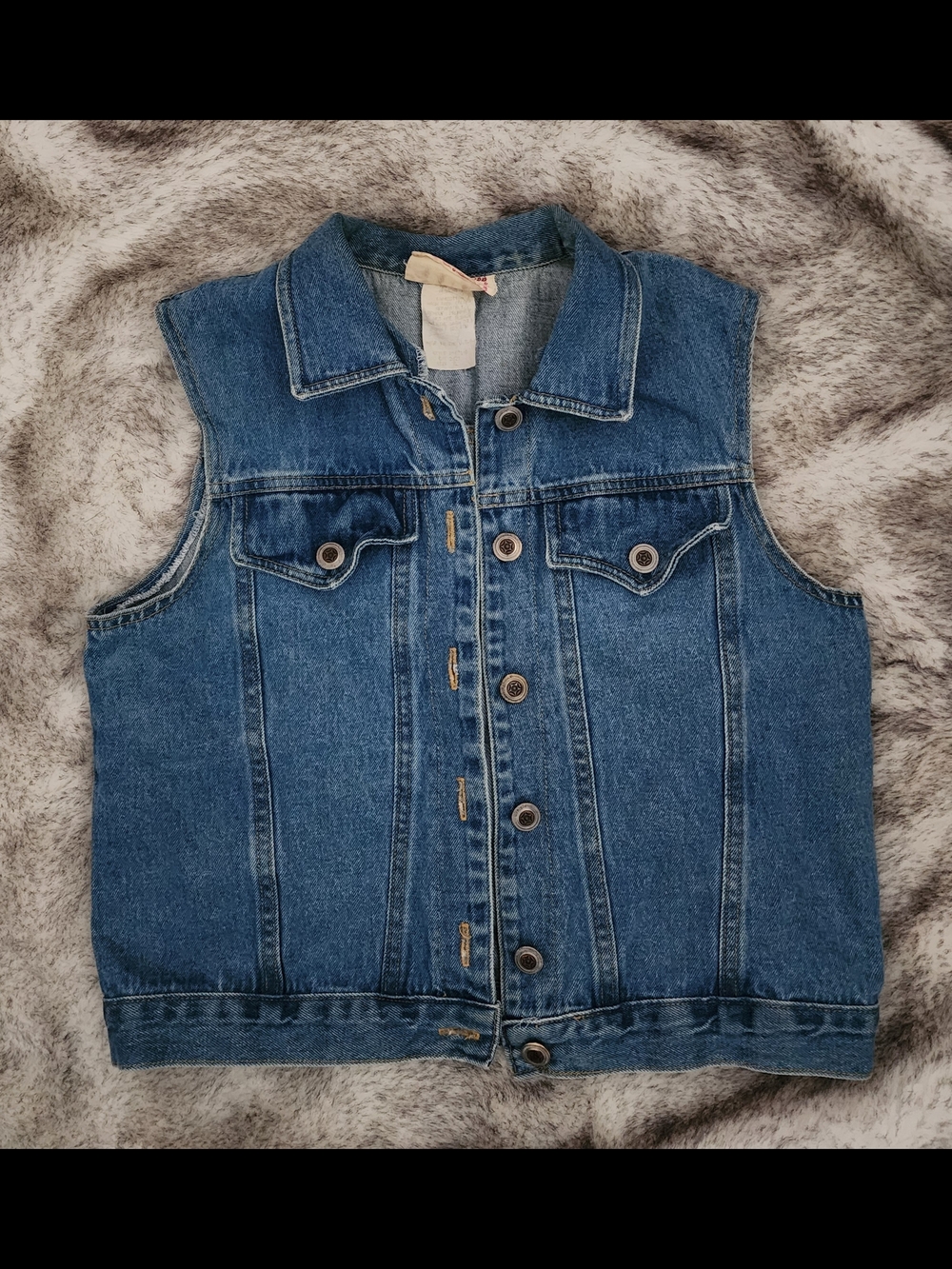 Classic Blue Denim Vest - Unbranded Women's Sleeveless Jacket